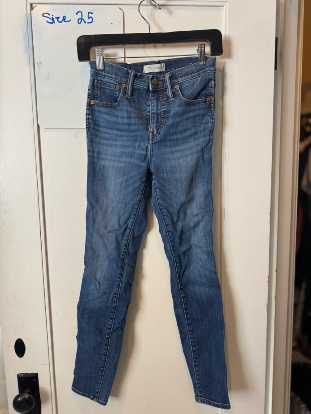 Madewell Mid Wash Blue Skinny Jeans